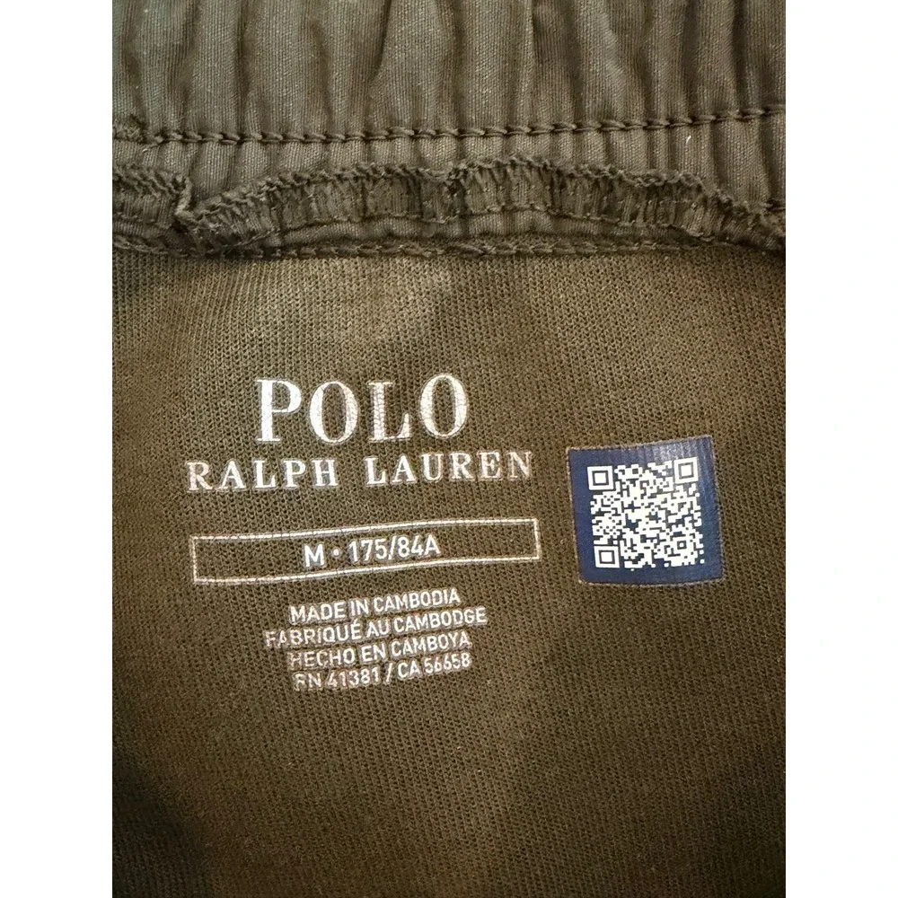 Polo Ralph Lauren Mens Olive Green Joggers‎ Size Medium Pony